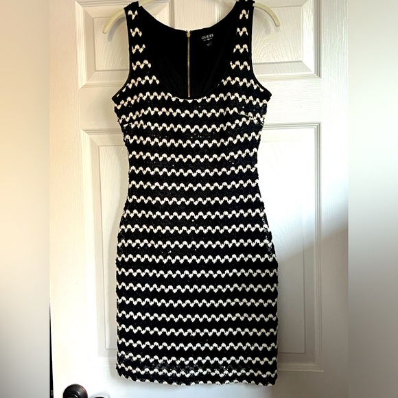 Guess Bodycon Mini Sequin Dress - Picture 1 of 5